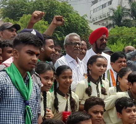  नगर निगम और महाराष्ट्र मंडळ ने वीआईपी रोड में रोपे पौधे