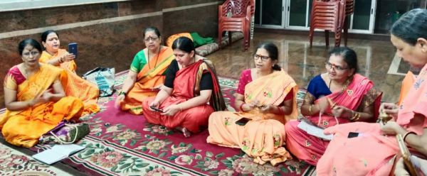  पुरुषोत्तम मास: आराधना भजन मंडली ने निकाली प्रभात फेरी
