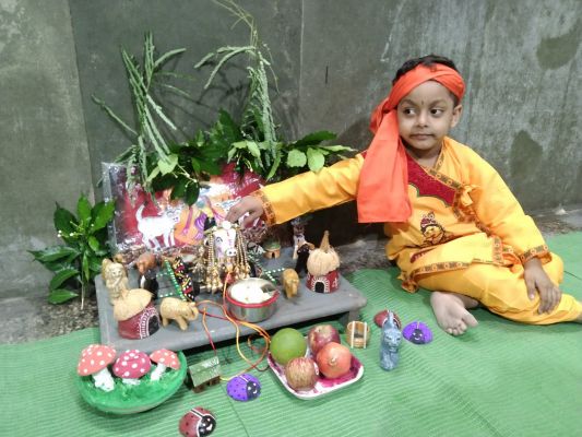 तान्हा पोला में दिखी बच्चों की क्रिएटिविटी... आकर्षक सज्जा में दिखा गांव का परिदृश्य