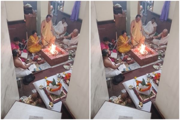  तात्यापारा स्थित हनुमान मंदिर में प्रतिमा की पुनः प्राण प्रतिष्ठा संपन्न