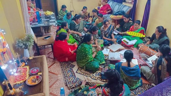 मंडल की महिला केंद्रों में हुआ राम रक्षा स्त्रोत और हनुमान चालीसा का पाठ