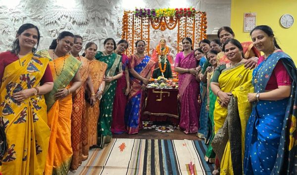 रामनवमीं के पूर्व हुई माता कौशल्या की गोद भराई रस्म