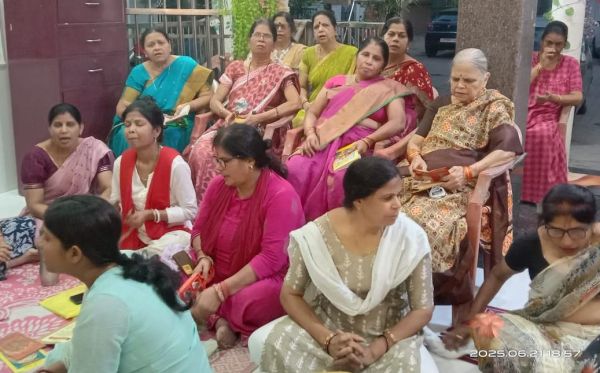 चौबे कॉलोनी, डंगनिया, अमलीडीह और रोहिणीपुरम केंद्र में हुआ हनुमान चालीसा पाठ