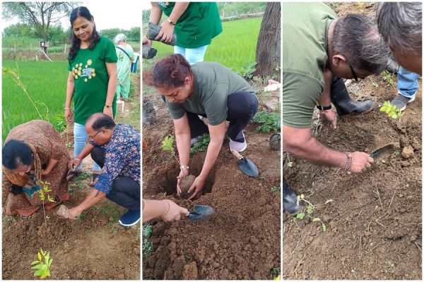 आज की मेहनत कल देगी सुकून... पर्यावरण समिति ने ग्राम रूही में रोपे पौधे