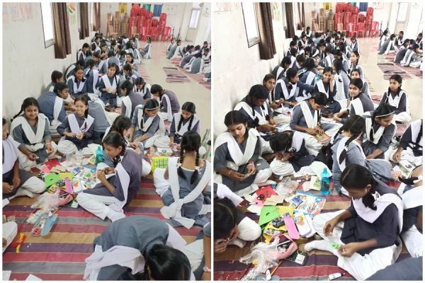  &lsquo;एक राखी जवानों के नाम&rsquo;... बच्चों ने बनाई सुंदर-सुंदर राखियां