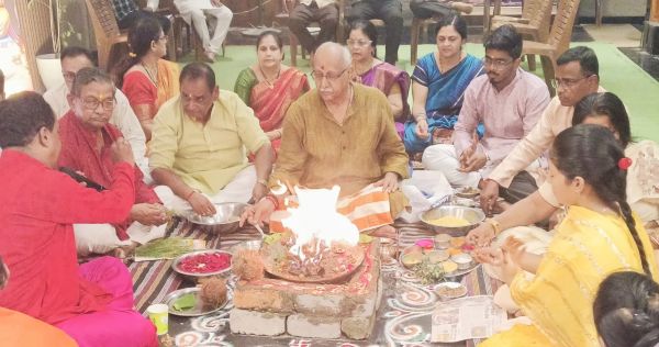  गणपति बप्पा मोरया&hellip;&rsquo; जयघोष के साथ महाराष्&zwj;ट्र मंडल के श्रीगणेश की विदाई