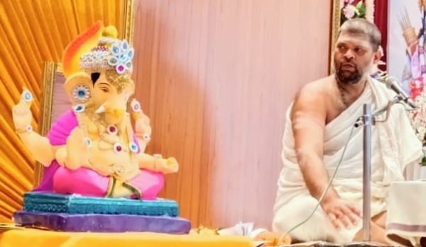  श्रीमद् भागवत कथा के संकल्प संग हुई गणेश पूजा