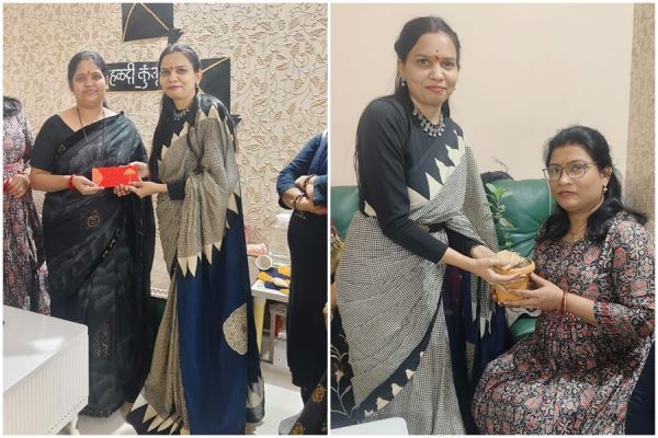 हल्दी- कुंकू 2026.... अमलीडीड केंद्र में 10 चूड़िया रिंग में फंसाकर प्रिया बनीं विजेता