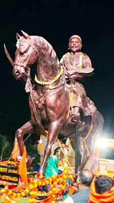 राष्ट्रीय गौरव यात्रा का अभूतपूर्व स्वागत... टाटीबंध से तात्यापारा तक गूंजा 'जय शिवाजी, जय भवानी'