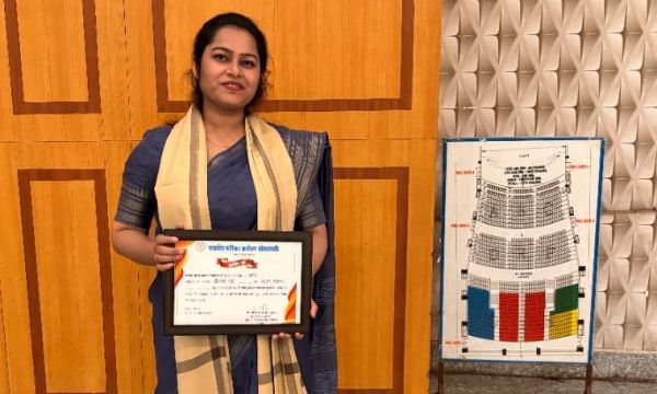 जल संसाधन विभाग  में उप अभियंता पद पर रायपुर की वैष्णवी चयनित