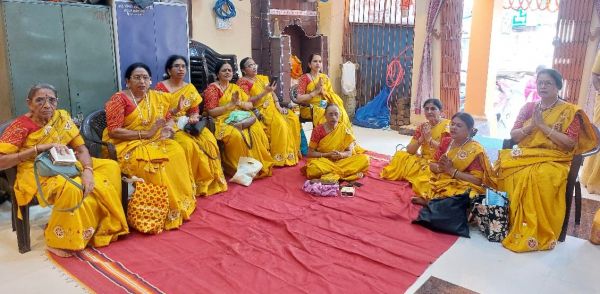 विट्ठल रूख्मणी मंदिर में महाराष्ट्र मंडल ने किया चालीसा पाठ