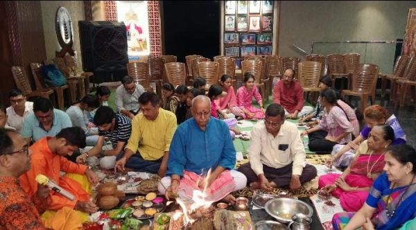 गणपति बप्पा मोरया&hellip;&rsquo; जयघोष के साथ महाराष्&zwj;ट्र मंडल के श्रीगणेश की विदाई