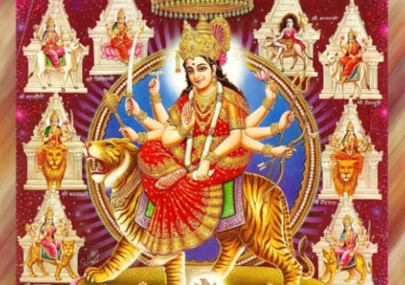 नववर्ष में सजा माता का दरबार... देवी मंदिरों में उमड़े भक्त