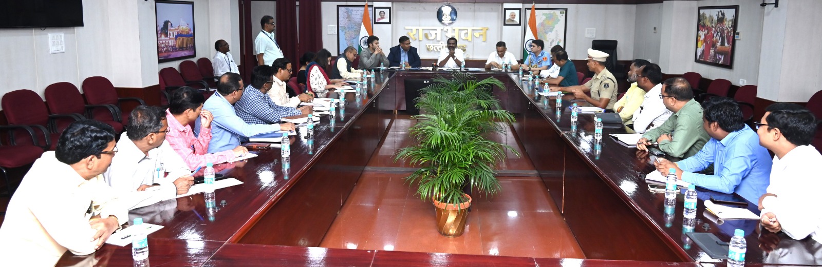  स्वतंत्रता दिवस पर राजभवन में आयोजित  स्वागत समारोह की तैयारी हेतु बैठक सम्पन्न