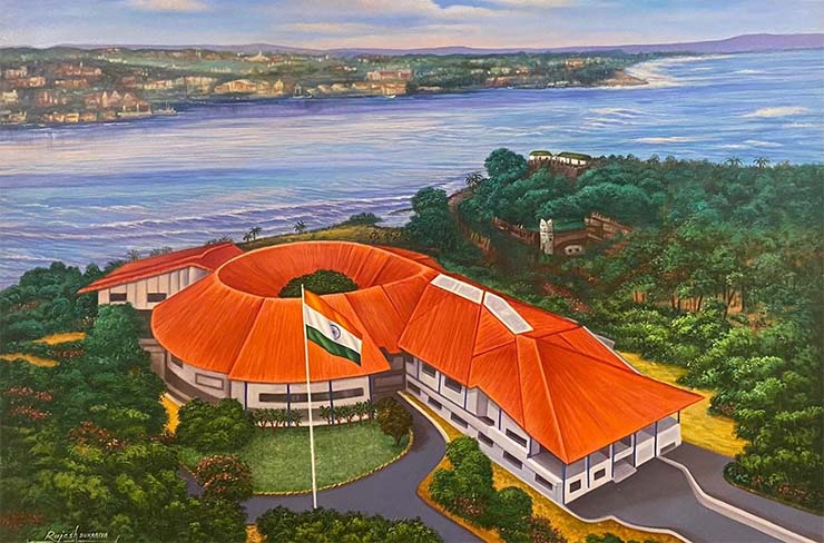  रक्षा मंत्री राजनाथ सिंह ने नेवल वॉर कॉलेज, गोवा में नए प्रशासनिक और प्रशिक्षण भवन का किया उद्घाटन