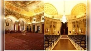 &lsquo;दरबार हॉल&rsquo; और &lsquo;अशोक हॉल&rsquo; का नाम बदलकर क्रमश : &lsquo;गणतंत्र मंडप&rsquo; और &lsquo;अशोक मंडप&rsquo; रखा गया