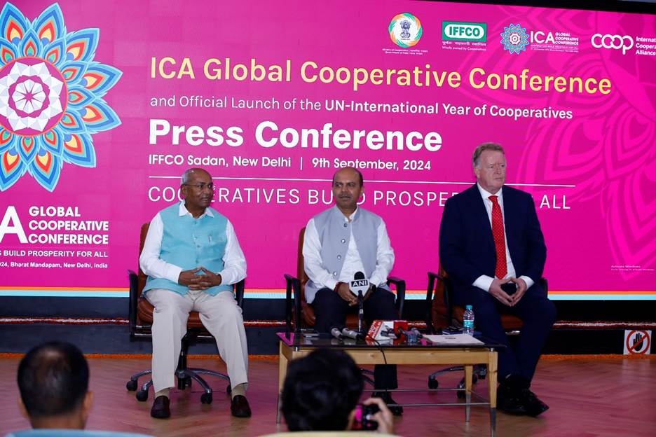 अंतर्राष्ट्रीय सहकारी गठबंधन महासभा और वैश्विक सहकारी सम्मेलन 2024 का 25 नवंबर से 30 नवंबर तक नई दिल्ली के भारत मंडपम में होगा आयोजन