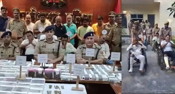 सपा नेता चला रहा था जाली नोटों की फैक्ट्री....  10 आरोपी गिरफ्तार, 5.62 लाख नकद बरामद