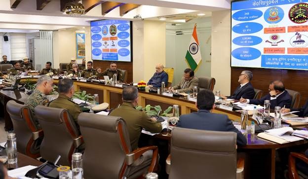 केन्द्रीय गृह एवं सहकारिता मंत्री अमित शाह ने CRPF मुख्यालय का दौरा किया 