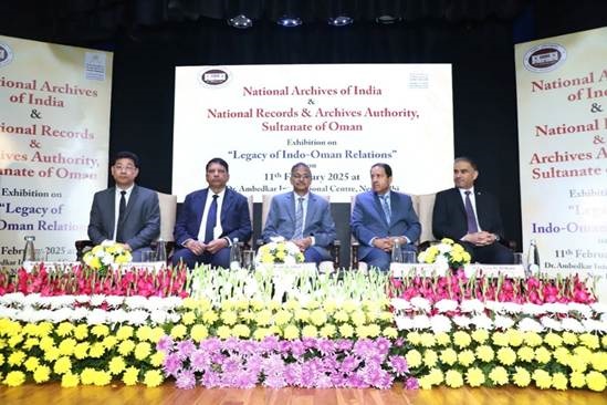 दिल्ली के डॉ. भीम राव अंबेडकर हॉल में "भारत-ओमान संबंधों की विरासत" प्रदर्शनी लगाई गई