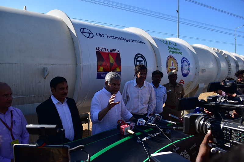 हाइपरलूप परियोजना के लिए इलेक्ट्रॉनिक्स प्रौद्योगिकी का विकास आईसीएफ चेन्नई में किया जाएगा : अश्विनी वैष्णव