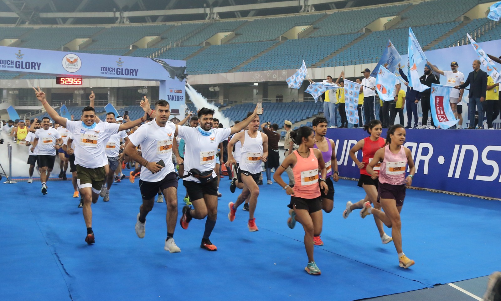 पहली बार आयोजित सेखों भारतीय वायु सेना मैराथन 2025 का शानदार समापन