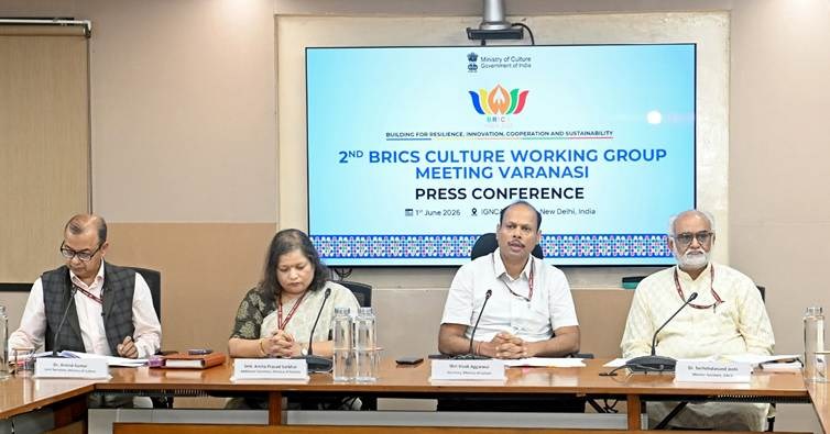 भारत 4-5 जून, 2026 को वाराणसी में ब्रिक्स संस्कृति कार्य समूह की दूसरी बैठक की मेजबानी करेगा