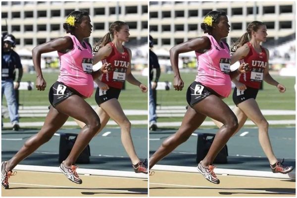 प्रेगनेंसी का 8वां महीना, फिर भी लगाई एलीशिया मौनटैनो ने सबसे तेज दौड़