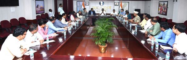  स्वतंत्रता दिवस पर राजभवन में आयोजित  स्वागत समारोह की तैयारी हेतु बैठक सम्पन्न