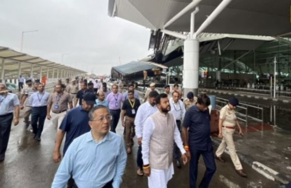 केंद्रीय नागरिक उड्डयन मंत्री राम मोहन नायडू ने दिल्ली एयर्पोर्ट के दुर्घटना स्थल का निरीक्षण किया