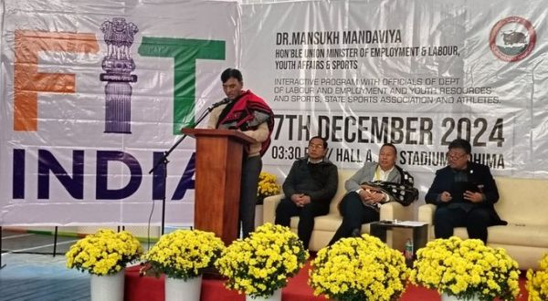 केंद्रीय मंत्री मनसुख मंडाविया नागालैंड पहुंचे