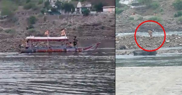 नर्मदा नदी का अचानक बढ़ा जलस्तर, बीच धारा में फंसे तीन लोग&hellip;.