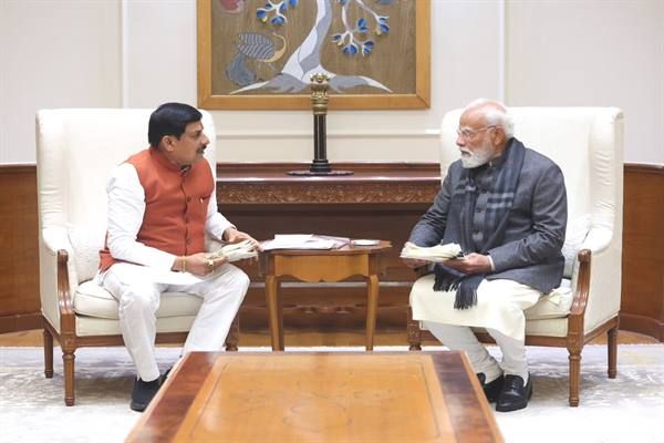 प्रधानमंत्री मोदी से मुख्यमंत्री डॉ. यादव ने नई दिल्ली में की सौजन्य भेंट