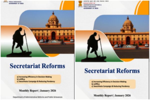जनवरी 2026 के लिए 'सचिवालय सुधार' मासिक रिपोर्ट का 27वां संस्करण जारी