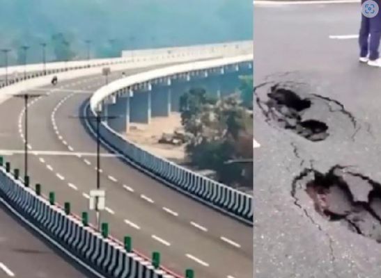 पहली बारिश में धंसा दिल्ली-देहरादून एक्सप्रेसवे, NHAI का बड़ा एक्शन; अफसरों को नोटिस, दो अधिकारी सस्पेंड