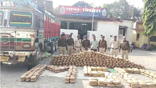 छत्तीसगढ़ में 2 करोड़ 76 लाख का गांजा जब्त, ट्रक से हो रही थी तस्करी