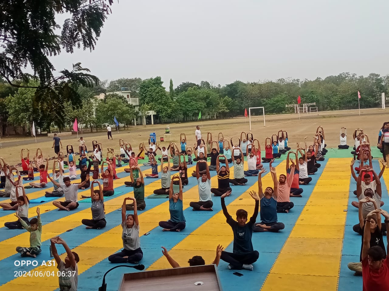 "स्वस्थ जीवन के लिए योग" कार्यशाला का अंतिम दिवस प्राणायाम, आसनों को किया गयाअभ्यास