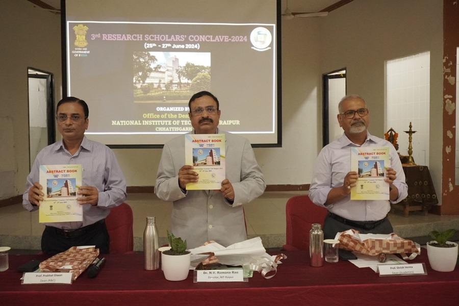 एनआईटी रायपुर में तीसरे रिसर्च कॉन्क्लेव का उद्घाटन... प्रस्तुत किए गए 246 एबस्ट्रेक्ट