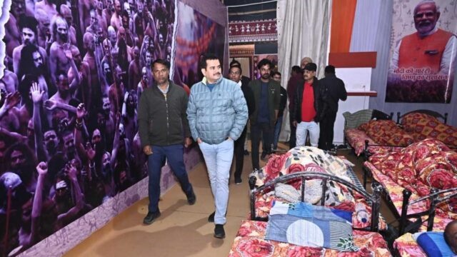 छत्तीसगढ़ पवेलियन का जायजा लेने : मुख्यमंत्री के सचिव पी. दयानंद पहुंचे प्रयागराज