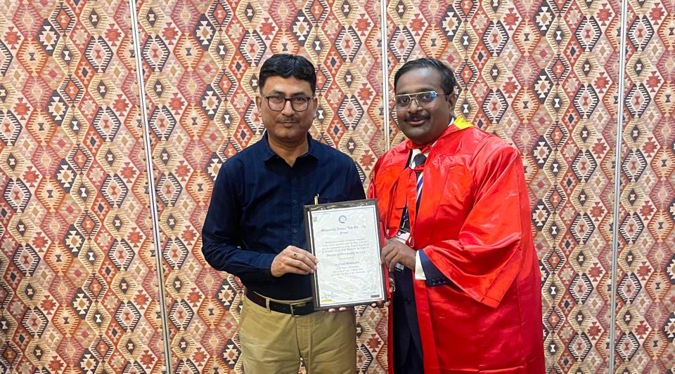 अमितेष देशमुख को मिली पीएचडी की उपाधि