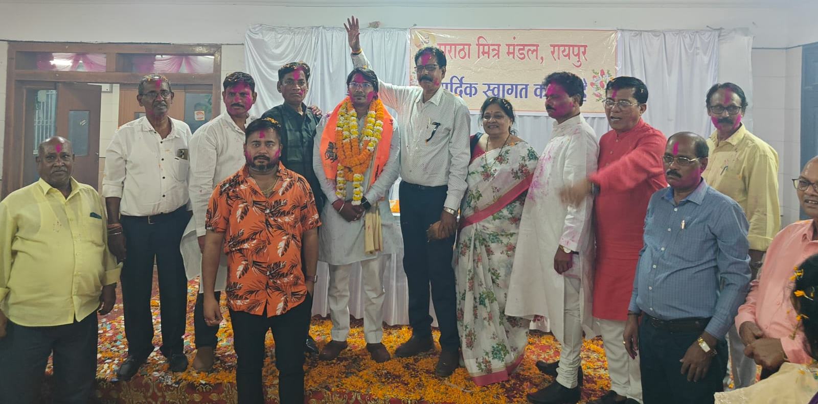 सर्वसम्मति से मराठा समाज रायपुर ने अध्यक्ष निर्वाचित हुए लोकेश पवार