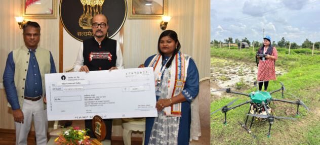 प्रेरणा की मिसाल बनीं ड्रोन दीदी गोदावरी साहू, राज्यपाल डेका ने किया सम्मान, दी 10 हजार रूपए की प्रोत्साहन राशि
