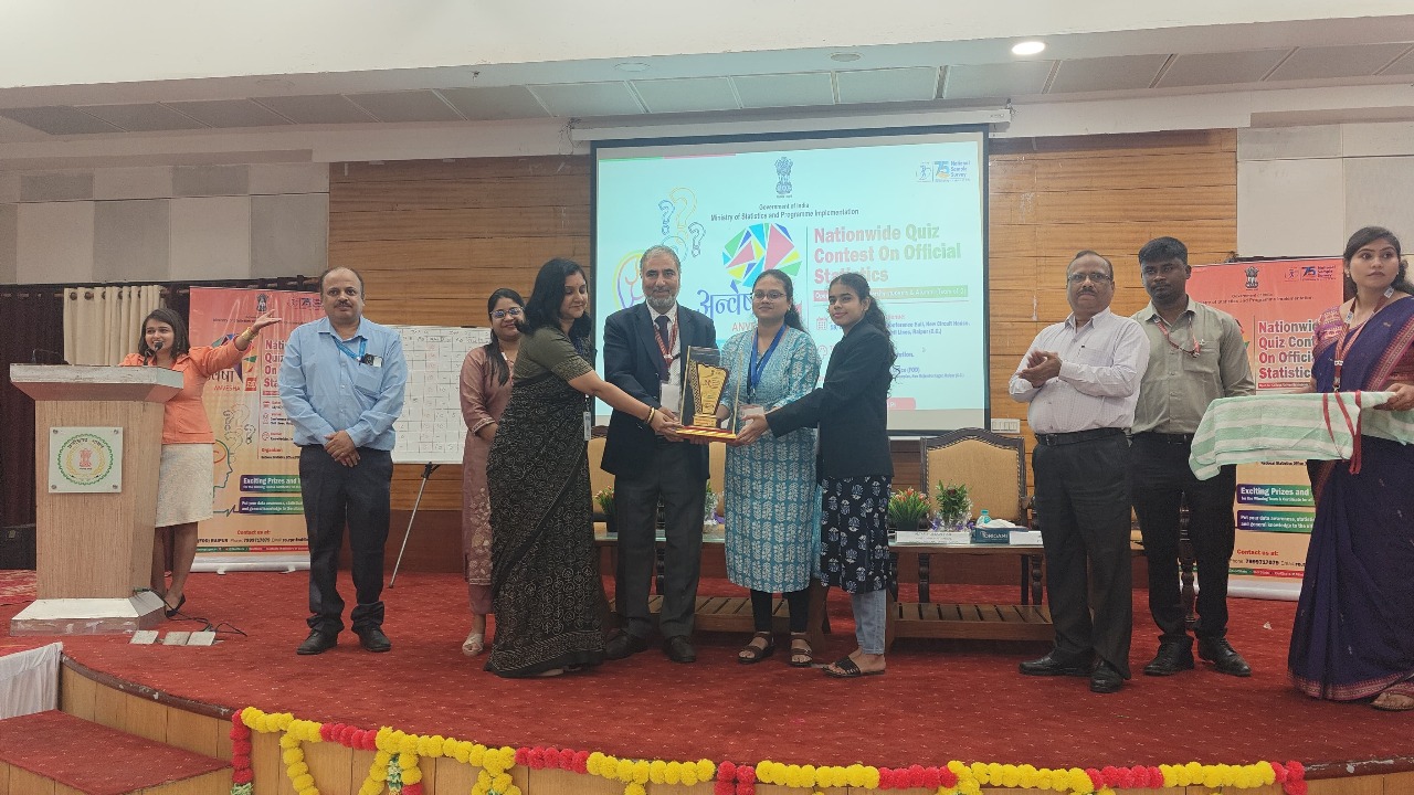 अन्वेषा 2.0: शासकीय सांख्यिकी पर राष्ट्रव्यापी प्रश्नोत्तरी में छात्रों ने दिखाई प्रतिभा