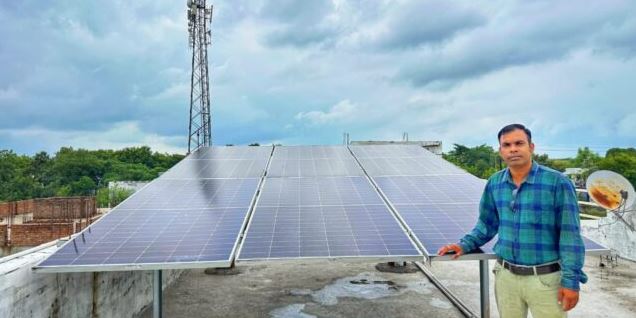 प्रधानमंत्री सूर्यघर मुफ्त बिजली घर योजना से योगेंद्र सिंह साहू का घर हो रहा रोशन