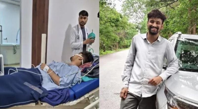 कार शोरूम की लिफ्ट से नीचे गिरा था युवक