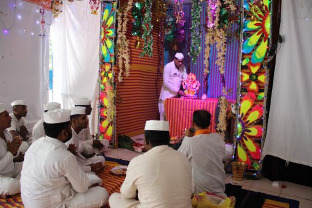 केन्द्रीय जेल रायपुर में आध्यात्मिक वातावरण में मनाया गया गणेश उत्सव