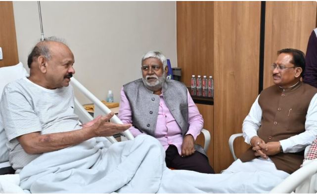 विधायक भैयालाल राजवाड़े अस्पताल में भर्ती, मिलने पहुंचे मुख्यमंत्री साय