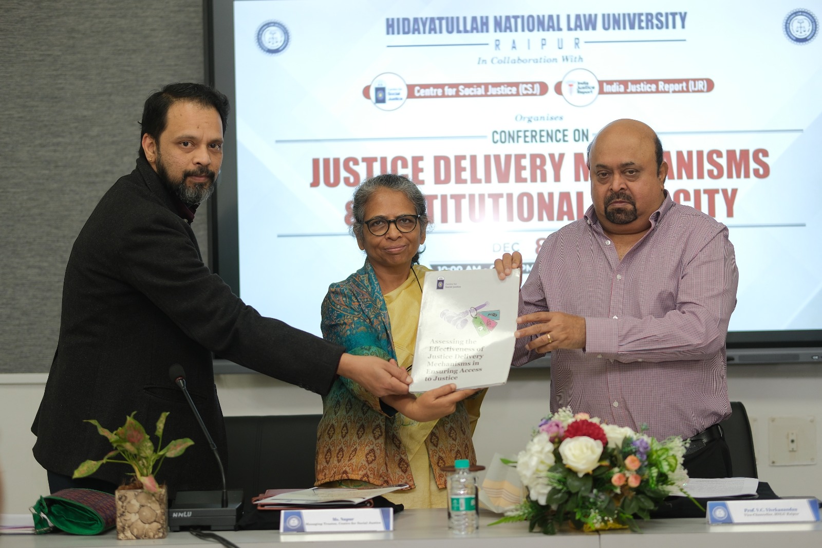 एचएनएलयू&ndash;सीएसजे&ndash;आईजेआर सम्मेलन : &ldquo;न्याय वितरण तंत्र और संस्थागत क्षमता&rdquo; पर कांफ्रेंस 