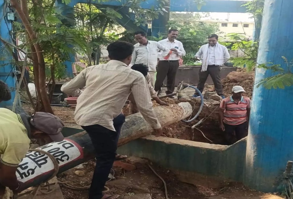 भनपुरी में क्षतिग्रस्त पाइपलाइन की मरम्मत पूरी, वार्ड 4 और 5 में पानी सप्लाई बहाल