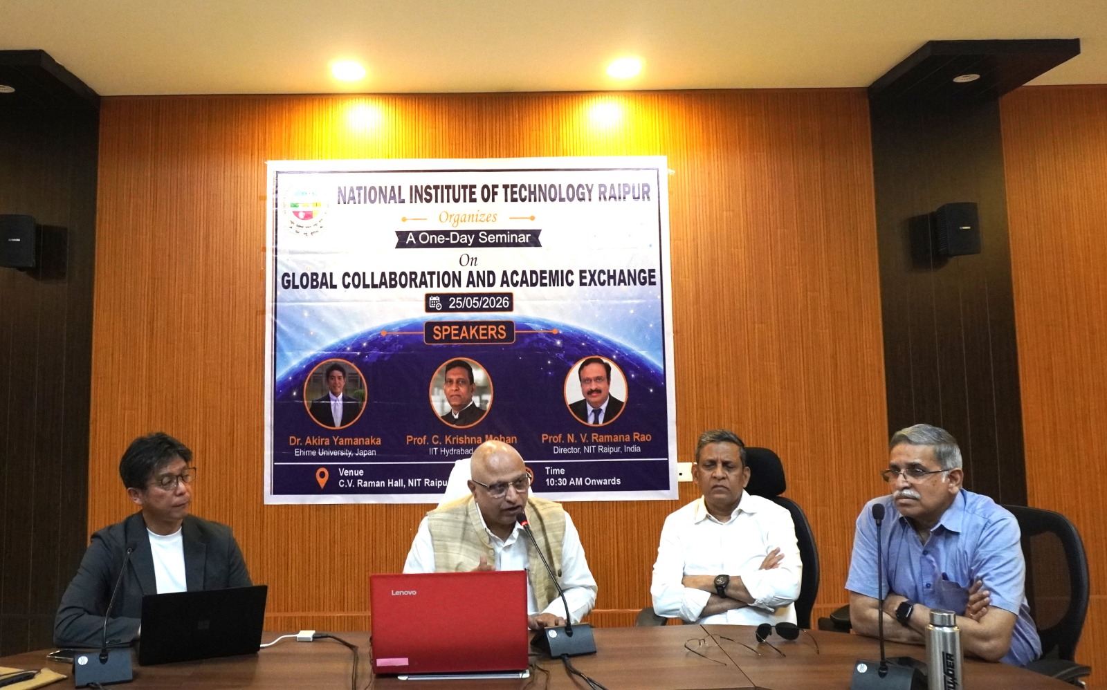 एनआईटी रायपुर में &ldquo;ग्लोबल कोलैबोरेशन एंड एकेडमिक एक्सचेंज&rdquo; पर राष्ट्रीय सेमिनार आयोजित